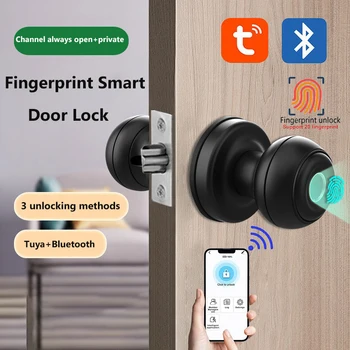 Tuya Smart Zaklepanje Vrat Pametni Dom Biometrični čitalnik Prstnih Zaklepanje Bluetooth APLIKACIJO Elektronske Omarico brez ključa Security Protection
